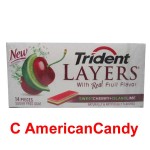 Trident Layers Sweet Cherry + Island Lime